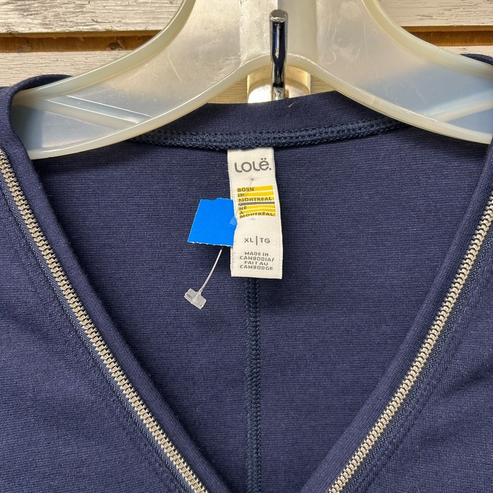 Lole Navy Half‑Zip Long Sleeve Tunic Dress - Picture 2 of 7